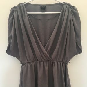 Draped Grey H&M Top